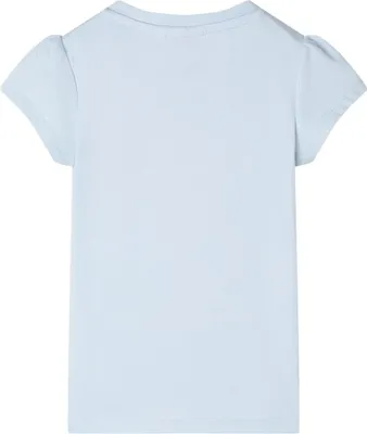 Immagine prodotto di vidaXL Maglietta per bambini blu chiaro 128