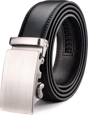 Produktbild von Nelbons Herren Gürtel Ratsche Automatik Gürtel für Männer 35mm 1 3/8" Breit Ledergürtel
