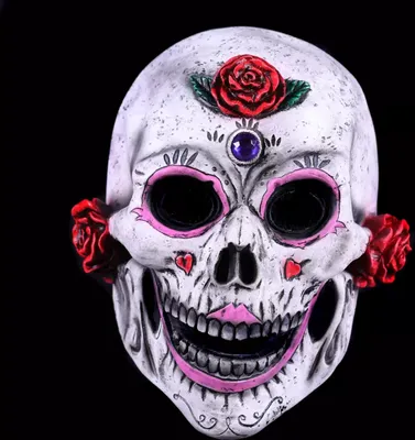 Produktbild von T2795 Mehrfarbig Tag der Toten (Day of the Dead) Maske Horror Halloween