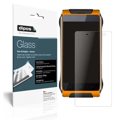 Produktbild von 2x Schutzfolie für Homtom HT20 Pro matt - Anti-Shock 9H Folie dipos Glass Kunststoffglas
