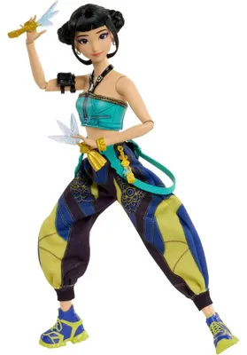 Produktbild von Mattel KPop Demon Hunters HUNTR/X Zoey Modepuppe in abnehmbarem Look mit themenbezogenem Zubehör aus dem Film, Modepuppe, Weiblich, 4 Jahr(e), Mädchen, 298,5 mm, Mehrfarbig