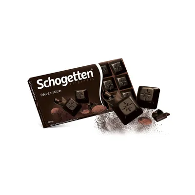 Produktbild von Schogetten Edel Zarbitter kraftvolle knackige dunkle Schokolade 100g