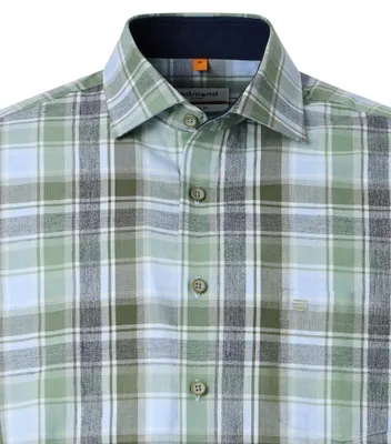 Produktbild von Redmond - Casual Fit - Herren Freizeithemd (262015112), Größe:4XL, Farbe:Grün(600)