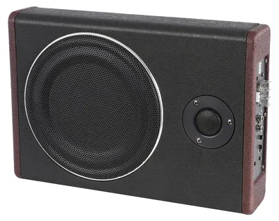 Produktbild von Auto Subwoofer - Aktiver Underseat Subwoofer 20 cm 600 W - Ultra Slim - Integrierter Verstärker - Einstellbarer Bass - 12 V DC
