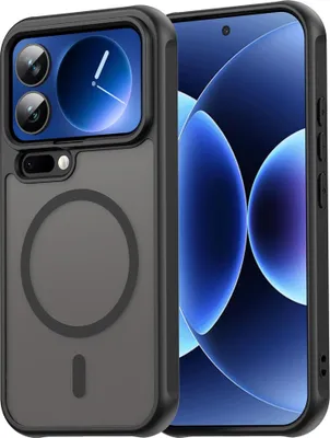Produktbild von ShadowGuard MagSafe Hülle für Xiaomi 17 Pro Frosted Hybrid Kameraschutz Schwarz