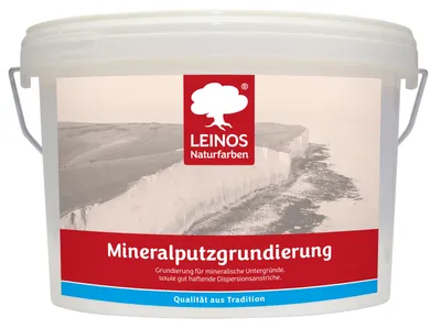 Produktbild von LEINOS Mineralputzgrundierung 2,5 l für Mineralfarben, Haftgrund, sandrau