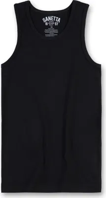 Produktbild von Sanetta Jungen-Unterhemd schwarz | Tanktop | Unterhemd für Kinder
