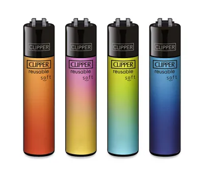 Produktbild von Clipper Feuerzeuge 4er Set Soft Gradient #1
