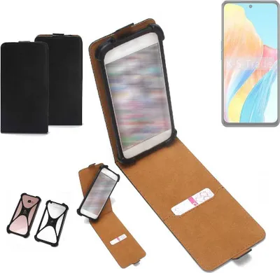 Produktbild von K-S-Trade Handyhülle Schutzhülle kompatibel mit Oppo A1i 5G Hülle Case Cover Flip Style Bumper schwarz 1x