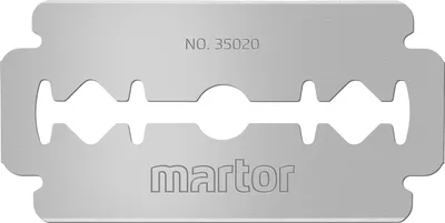 Produktbild von MARTOR 10 x INDUSTRIEKLINGE, Ersatzklingen Cuttermesser, Sicherheitsmesser, 22 mm, Scharf, Im Spender, 2-fach Nutzbar, NR. 35020