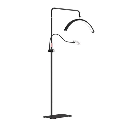 Obrázek produktu pro ZELURXX LED kosmetická lampa ve tvaru půlměsíce s lupou, 3 barevné teploty, 36 W světlo pro kosmetické salony a ošetření