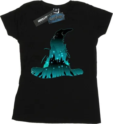 Produktbild von Harry Potter - "Hogwarts" T-Shirt für Damen BI23372 (L) (Schwarz)