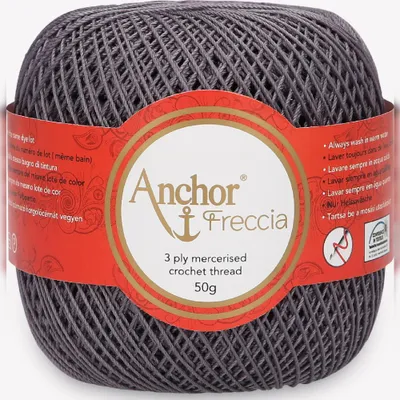 Obrázok produktu pre Anchor Freccia 16 – tenká bavlnená priadza na háčkovanie (farba 00400)