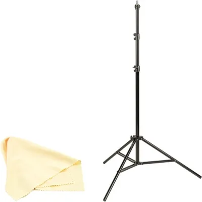 Imagen del producto de Soporte de iluminación/estudio, altura ajustable de 100 a 280 cm, con rosca de 12 mm y rosca de 1/4''