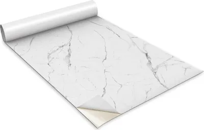 Produktbild von Selbstklebende Möbelfolie - Dekorationsfolie - Tischmöbel - Zuschneidbar - Heller Marmor - 100 x 50 cm