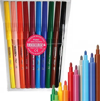 Image de Stylos 539 10 couleurs en étui FIBRACOLOR