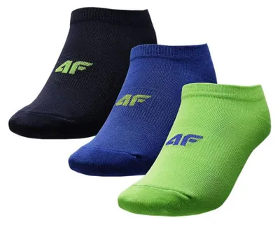 Produktbild von 4F - "HJL22" Socken für Herren/Damen Unisex(3er-Pack) MR1156 (35,5 EU - 38 EU) (Schwarz/Blau/Grün)