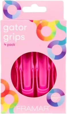 Zdjęcie produktu dla FRAMAR Klipsy do włosów GATOR GRIPS Różowe 4 szt. - CL-GG-PNK
