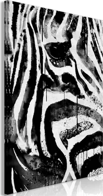 Produktbild von Italienischer Leinwand Leinwandbild - Striped Nature (1 Part) Vertical 60x90 cm Tiere g-A-0359-b-a