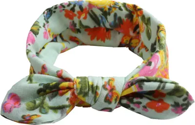 Obrázok produktu pre Detská turbanová čelenka Floral - Zelená pre malé parádnice KP18400