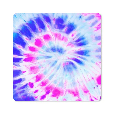 Produktbild von MuchoWow® Mauspad Mousepad Sommer - Krawattenfärbung - Lila 20x20 cm - Mousepads - Maus Mat - Pad - Mausunterlage - Desk Mat - Bureauartikeln