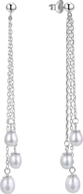 Produktbild von Silver earrings with pearls AGUP1841P