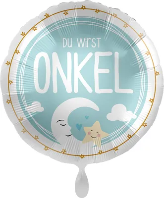 Produktbild von Du wirst Onkel Folienballon 45cm