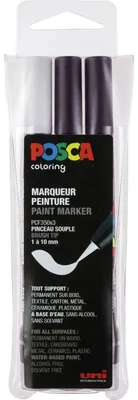 Produktbild von Fasermaler Uni Posca PCF-350 1-10mm schwarz/weiß VE=3 Stück