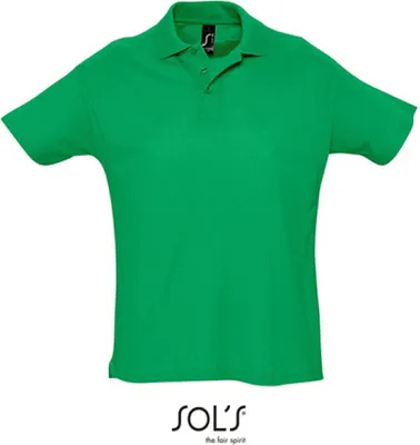 Produktbild von SOLs 11342 | Herren Summer Poloshirt II Seitenschlitze - Farbe: Kelly Green - Größe: XXL