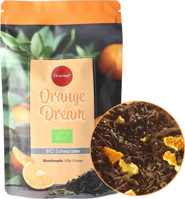 Produktbild von Quertee -  Schwarztee „Orange Dream“ mit Geschmack nach süßer Orange - 200 g