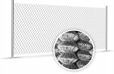 Produktbild von Maschendrahtzaun verzinkt 1,25 m x 10 m, 60x60 mm, Silber, Zaungeflecht Rolle