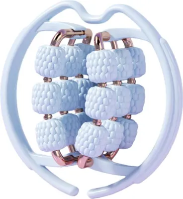 Image de INF Pince de Massage à 18 Roues: Rouleau Musculaire pour Jambes et Relaxation Bleu