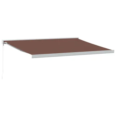 Obrázek produktu pro Ručně zatahovací markýza hnědá 400 x 300 cm