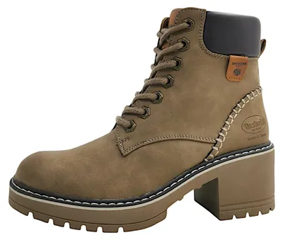 Image de Dockers par Gerli : chaussures pour femmes, bottes, chaussures à lacets, couleur marron, style décontracté