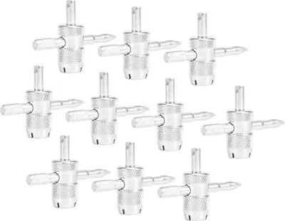 Produktbild von 10-teiliges 4-Wege-Reifenventileinsatzschlüssel-Entferner-Set, Aluminiumlegierung, Auto-Fahrzeug-Reparatur-Werkzeug