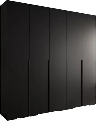Produktbild von MEBLE KRYSPOL Inova 1 Schrank - 236,7x250x47cm - Schwarz Schwarz Schwarz