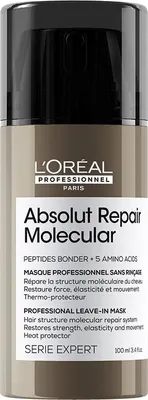 Obrázok produktu pre L´Oréal Professionnel Série Expert Absolut Repair Molecular Professional bezoplachová maska na poškodené vlasy 100 ml