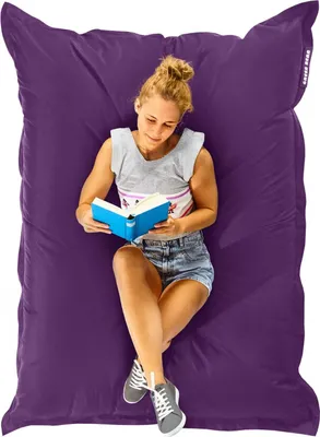 Produktbild von Green Bean® Sitzsack "Square" XXL 140x180cm mit 380 Liter EPS Perlen - Riesensitzsack für Kinder & Erwachsene - Lila