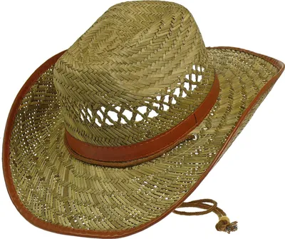 Produktbild von Großer Texashut Strohhut Sommerhut Sonnenhut Kinnriemen, 57