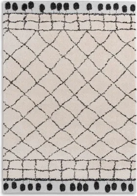 Produktbild von SCHÖNER WOHNEN-Kollektion Hochflorteppich Wohnzimmer WINSOME Weiß 80 x 150 cm