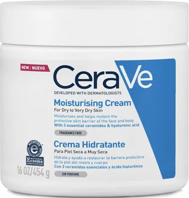 Produktbild von CeraVe Feuchtigkeitscreme – für trockene bis sehr trockene Haut von Gesicht und Körper