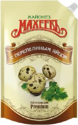 Produktbild von Macheew Maheev Mayonnaise mit Wachteleier 380g Махеев Майонез с перепелиными яйцами