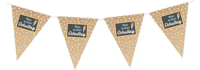 Produktbild von Wimpelkette Schulanfang Einschulung "Mein 1. Schultag"