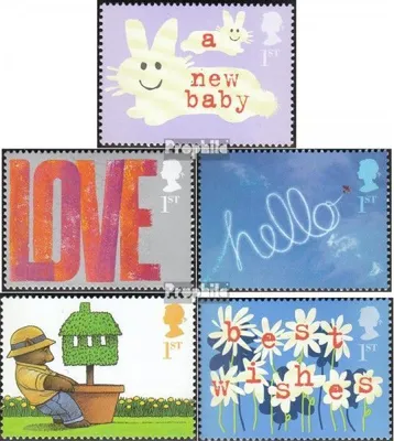Produktbild von Briefmarken Großbritannien 2002 Mi 1988A-1992A (kompl.Ausg.) postfrisch Grußmarken