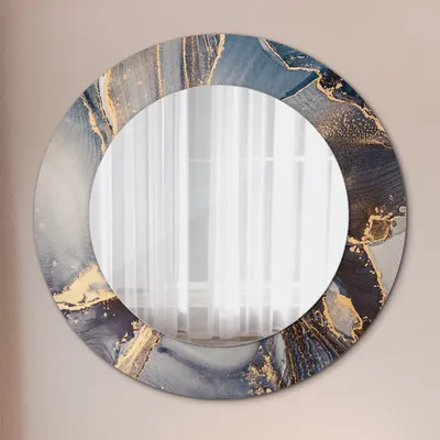 Produktbild von Ø60cm Modern Spiegel - Wandspiegel Wandmontage- Schlafzimmer - abstrakt fließend