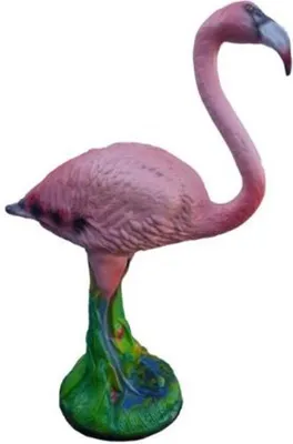 Zdjęcie produktu dla Casa Padrino figurka dekoracyjna flaming różowy / wielokolorowy h. 80 cm - Rzeźba dekoracyjna odporna na warunki atmosferyczne - Dekoracja salonu - Dekoracja ogrodu - Dekoracyjna figurka zwierzęcia