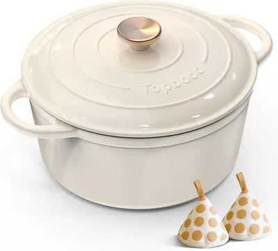 Produktbild von Gusseisen Topf zum Brotbacken - 26 cm Dutch Oven mit Deckel