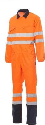 Produktbild von Overall "SHIP" - Payper Fluoorange/Marineblau XL