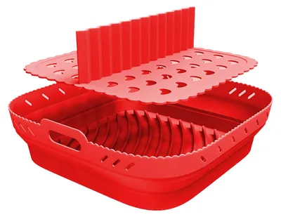 Obrázek produktu pro Čtvercová silikonová podložka do horkovzdušných fritéz, opakovaně použitelné vložky