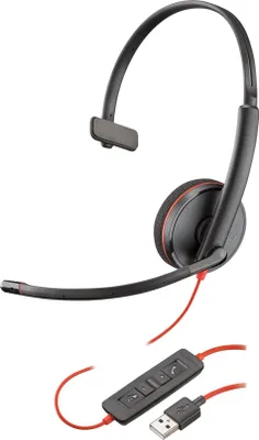Obrázek produktu pro Poly Blackwire 3210 - Kopfhörer - Kopfband - Büro/Callcenter - Monophon - SCR-Steuereinheit - Verkabelt